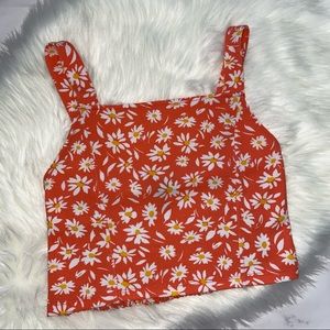 Derek Heart Floral Crop Top